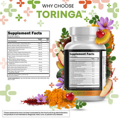 Bottle showing 4 capsule daily dosage