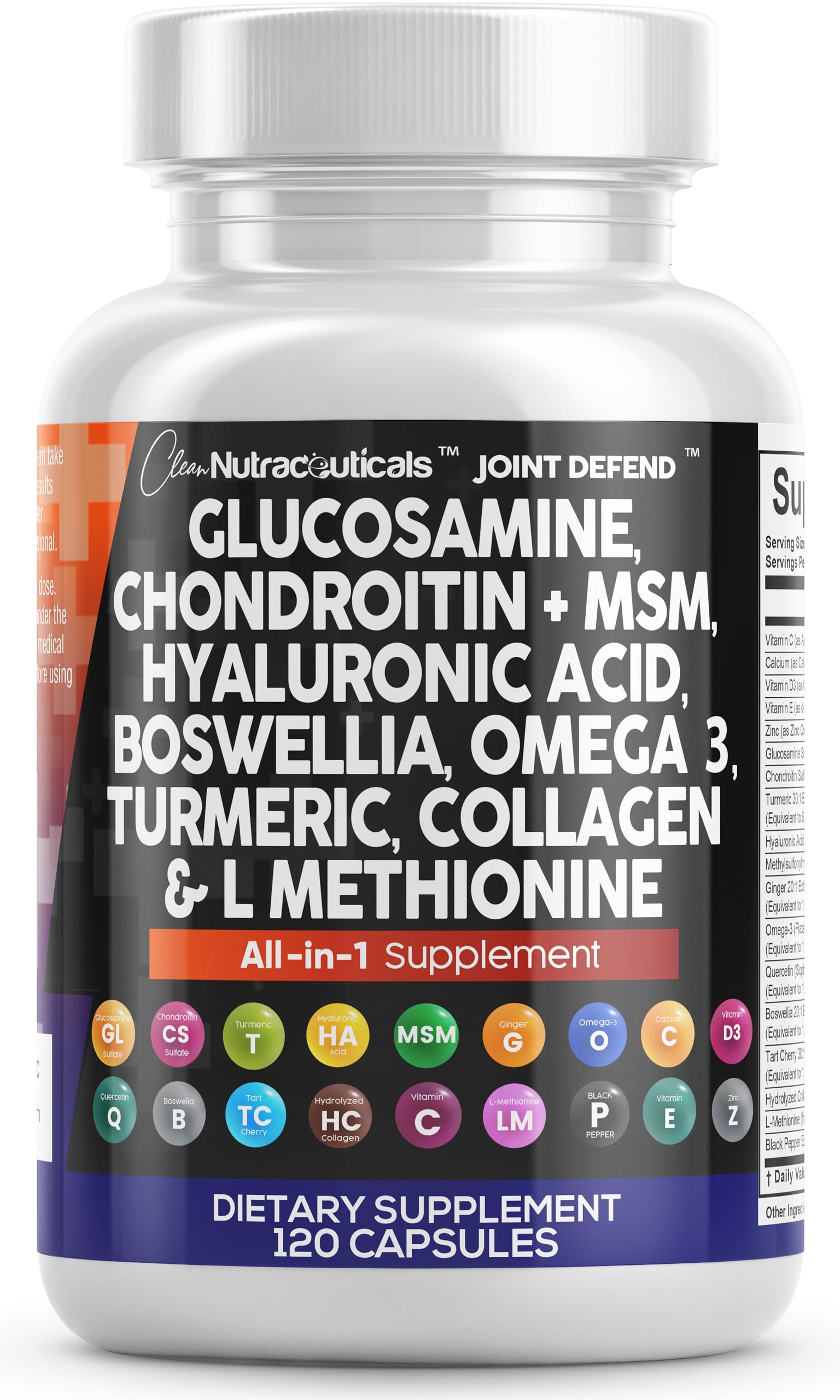 Clean Nutraceuticals Joint Defend bottle with capsules