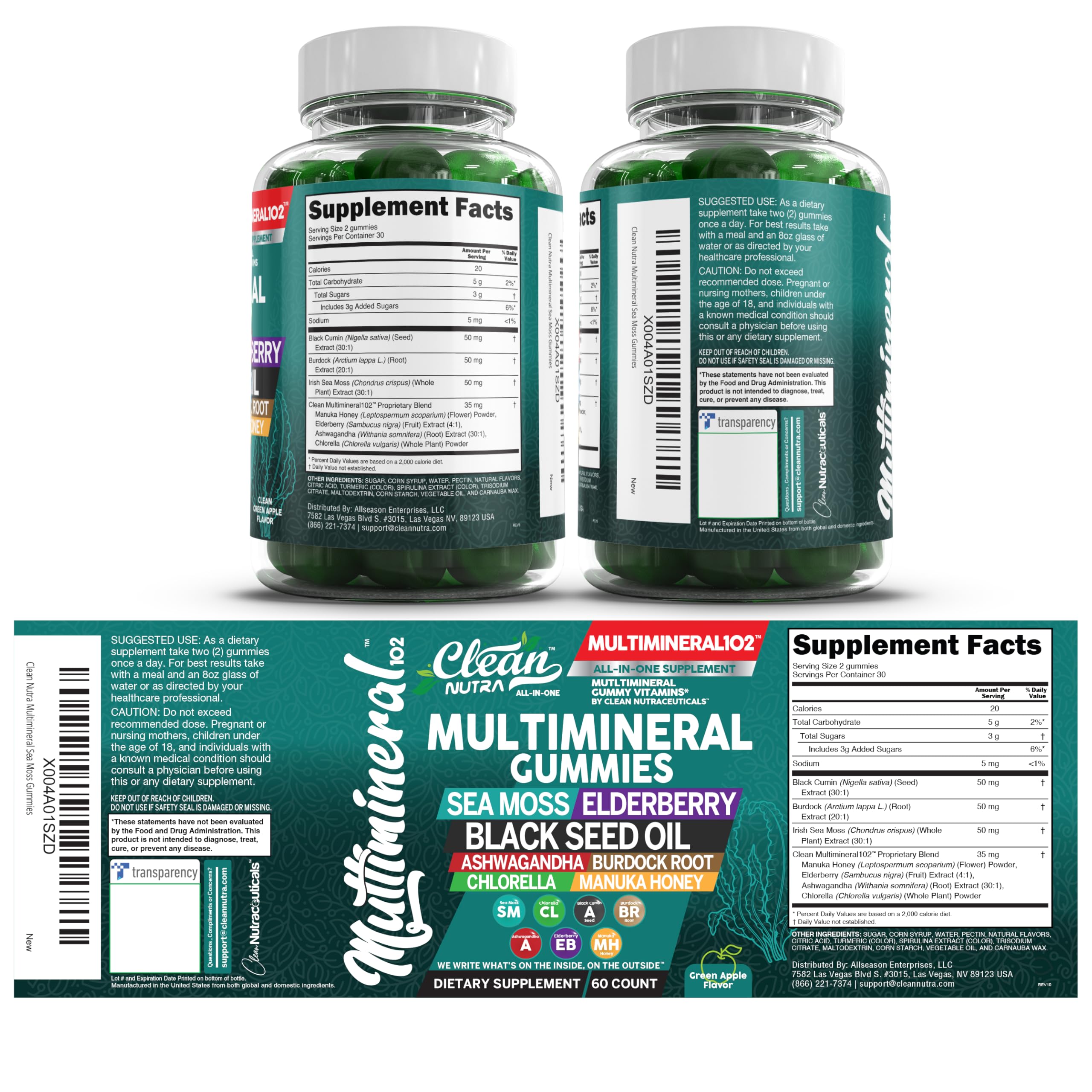 Clean Nutraceuticals travel-ready bottle in a bag for convenience