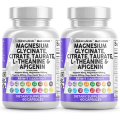 Clean Nutraceuticals Mag Genin bottle front shows a complete magnesium complex for daily use.