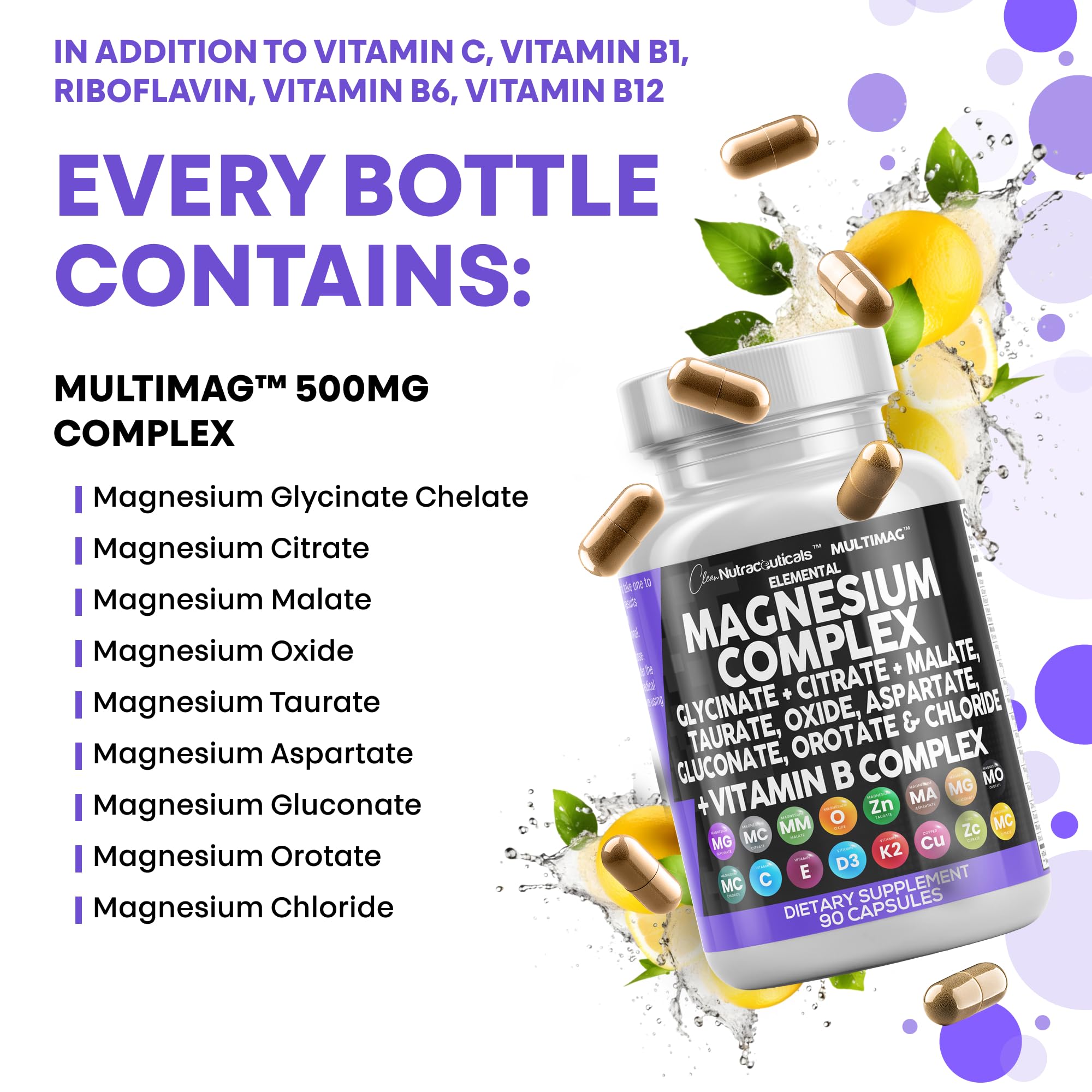 Magnesium Gluconate form in Clean Nutraceuticals MultiMag