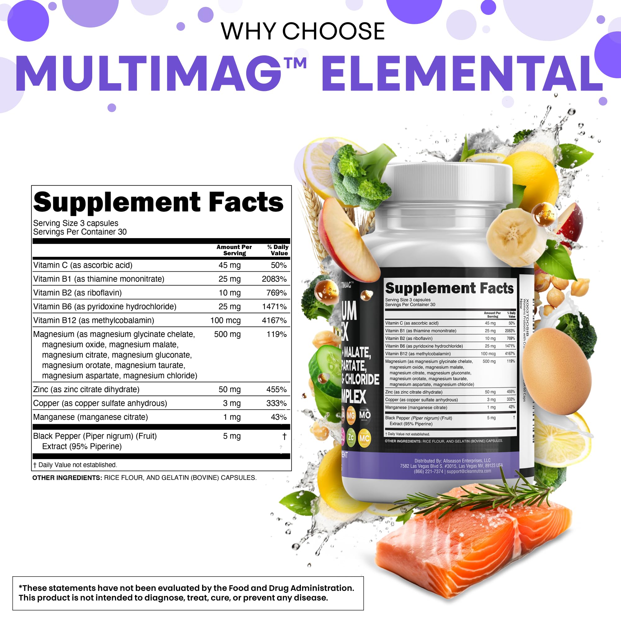 Magnesium Oxide form in Clean Nutraceuticals MultiMag