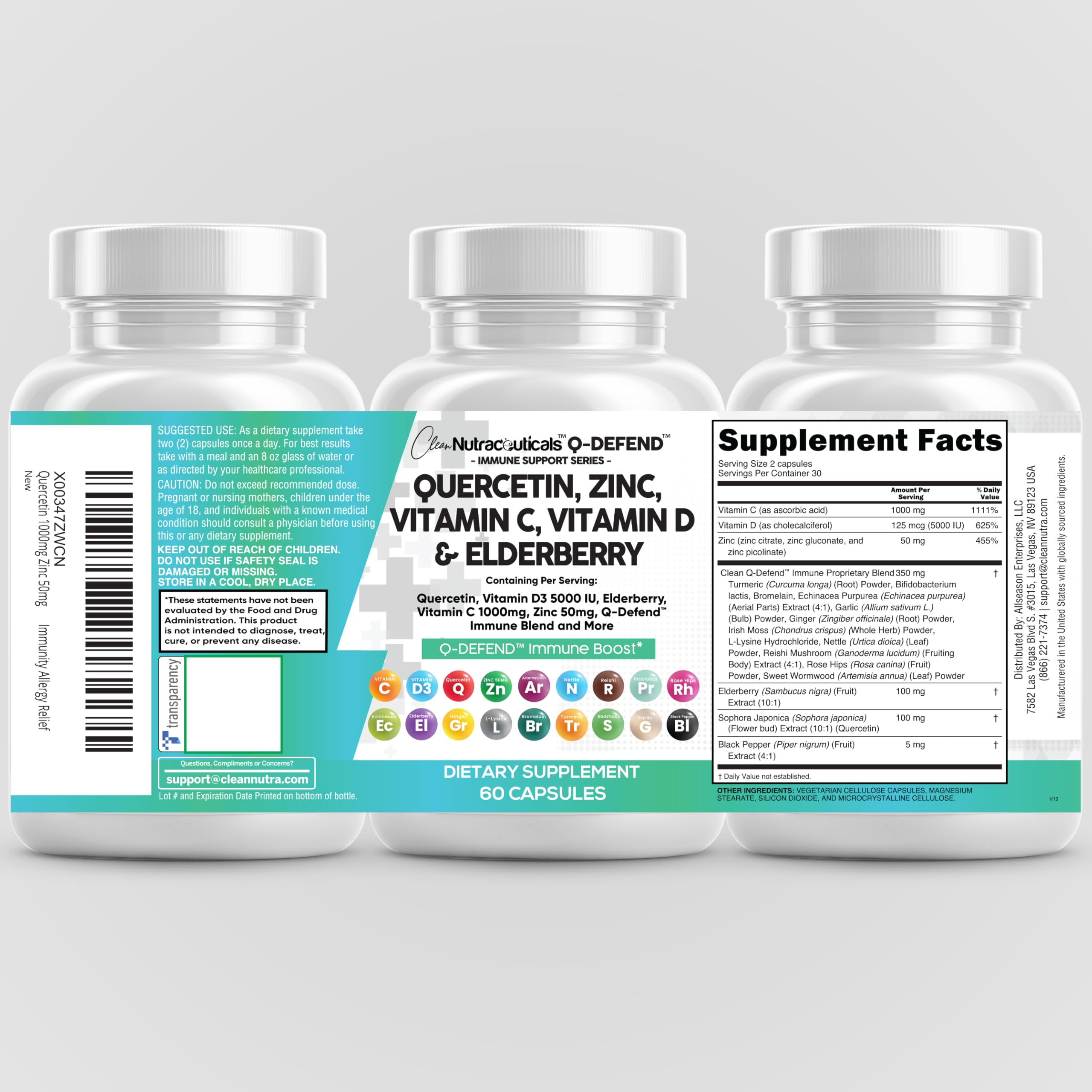Product packaging display with two bottles