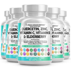 Clean Nutraceuticals Q-Defend immune blend bottle front supports daily wellness