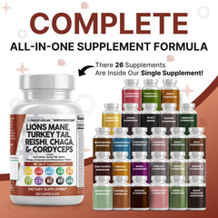 ShroomZoom capsules in a scoop showing powder-filled capsules