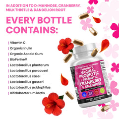 2-pack bottle set for vaginal probiotic supplement