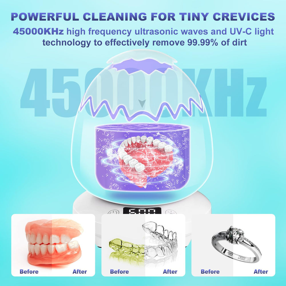 Included accessories: stainless steel tray, cleaning brush, tweezers