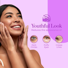 Clear Beauty Collagen Eye Cream packaging emphasizing Korean origin and clean beauty