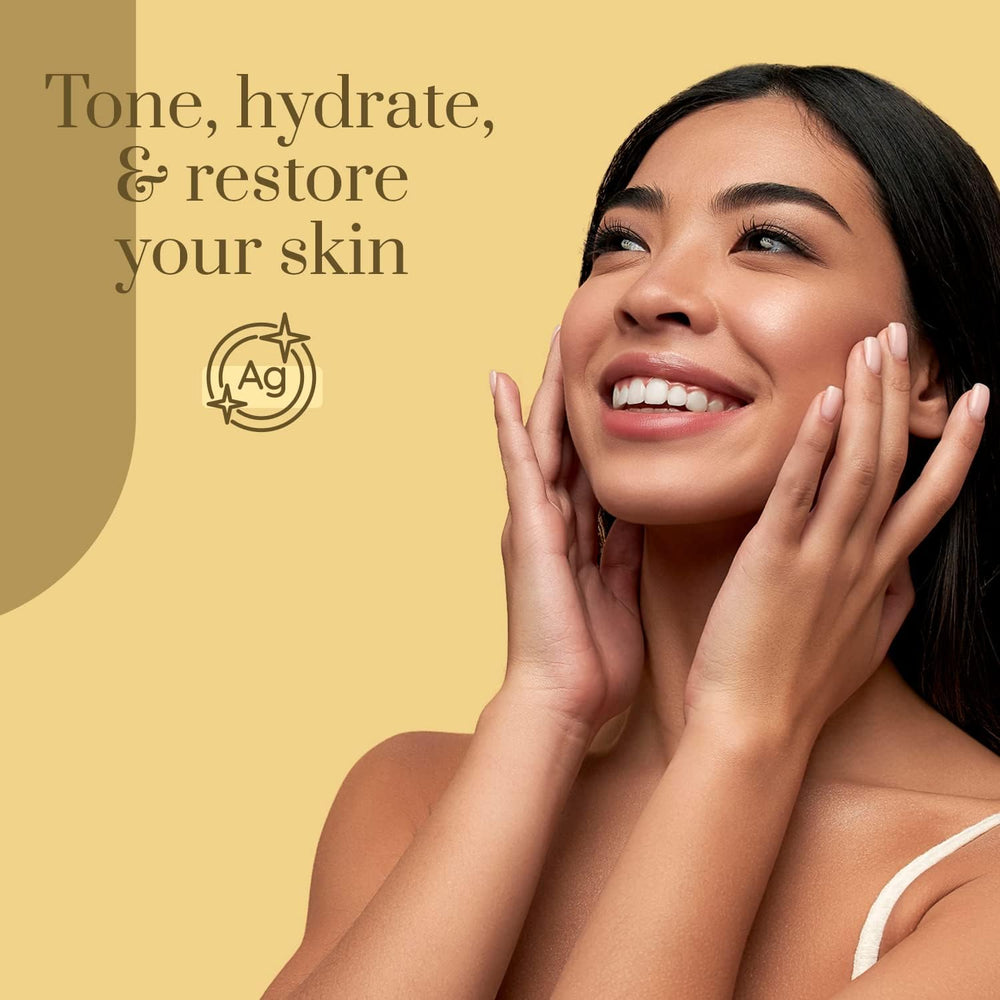 Cream being absorbed for hydrated, plump under-eye skin