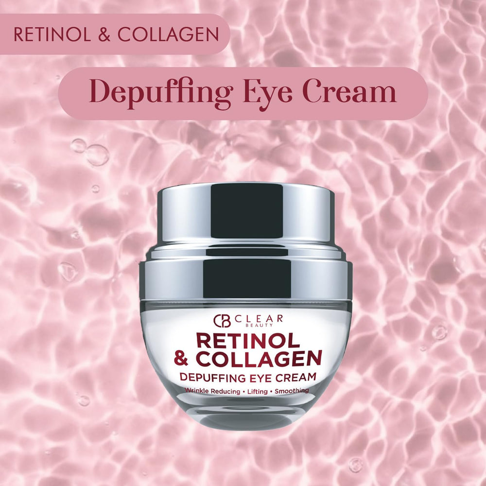 Clear Beauty Retinol Eye Cream made in South Korea, trusted skincare origin.