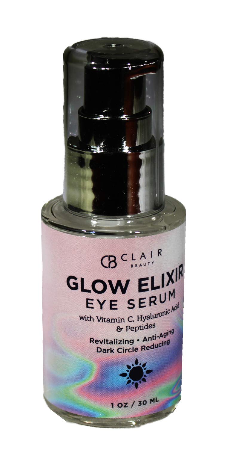 Clear Beauty under-eye serum being applied, showing quick absorption for morning and night routines.
