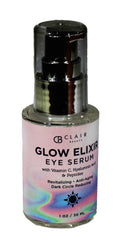 Clear Beauty under-eye serum being applied, showing quick absorption for morning and night routines.