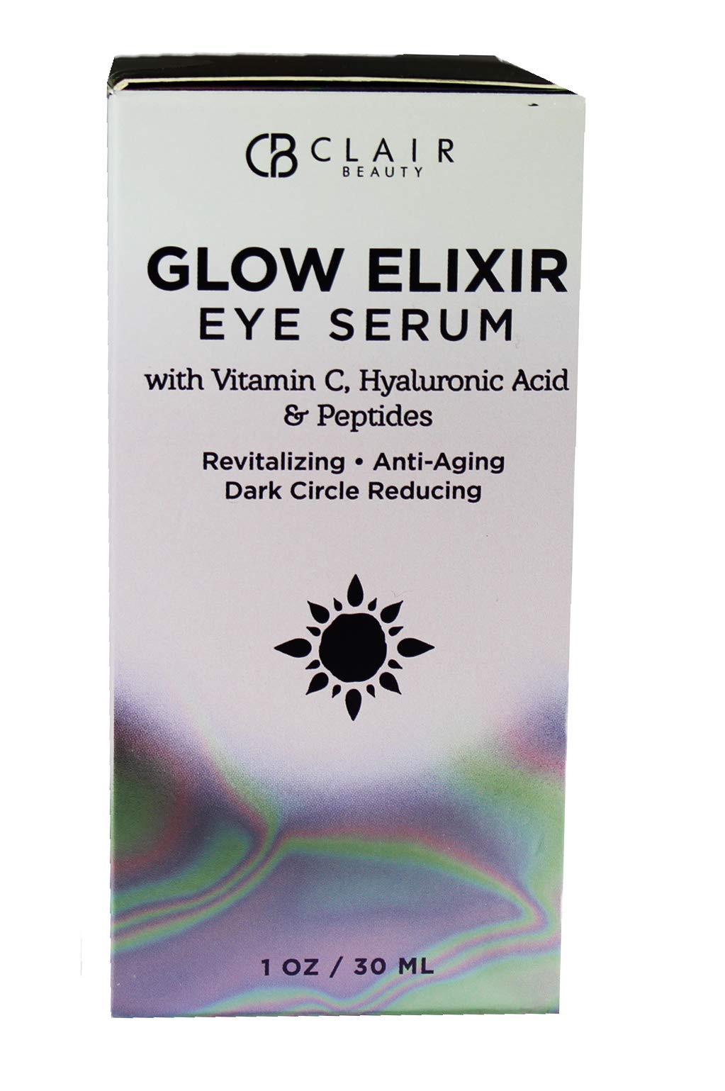Clear Beauty packaging box highlighting Korean-made quality and cruelty-free skincare ethos.