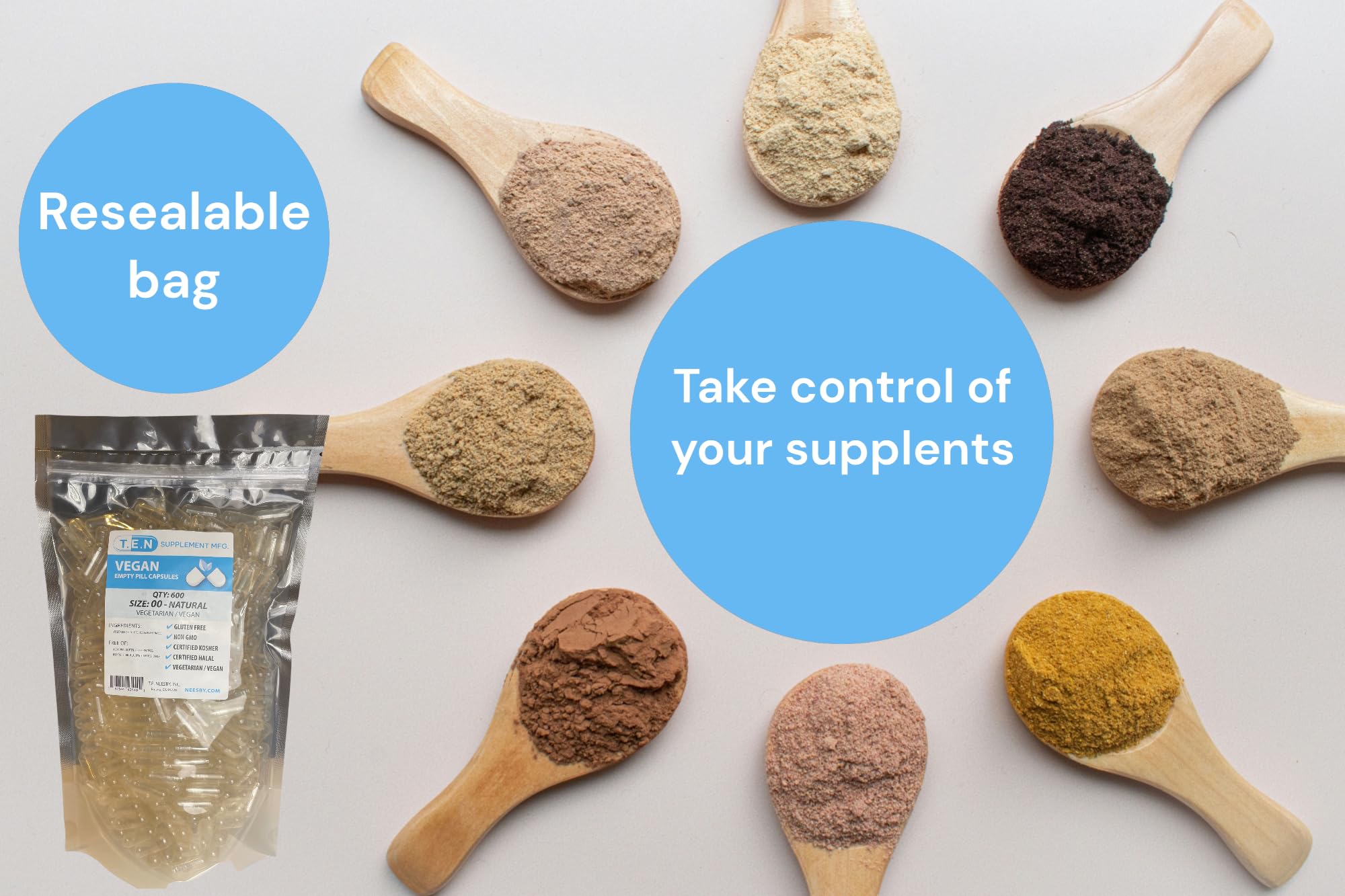 Clear vegan capsules for DIY capsule filling