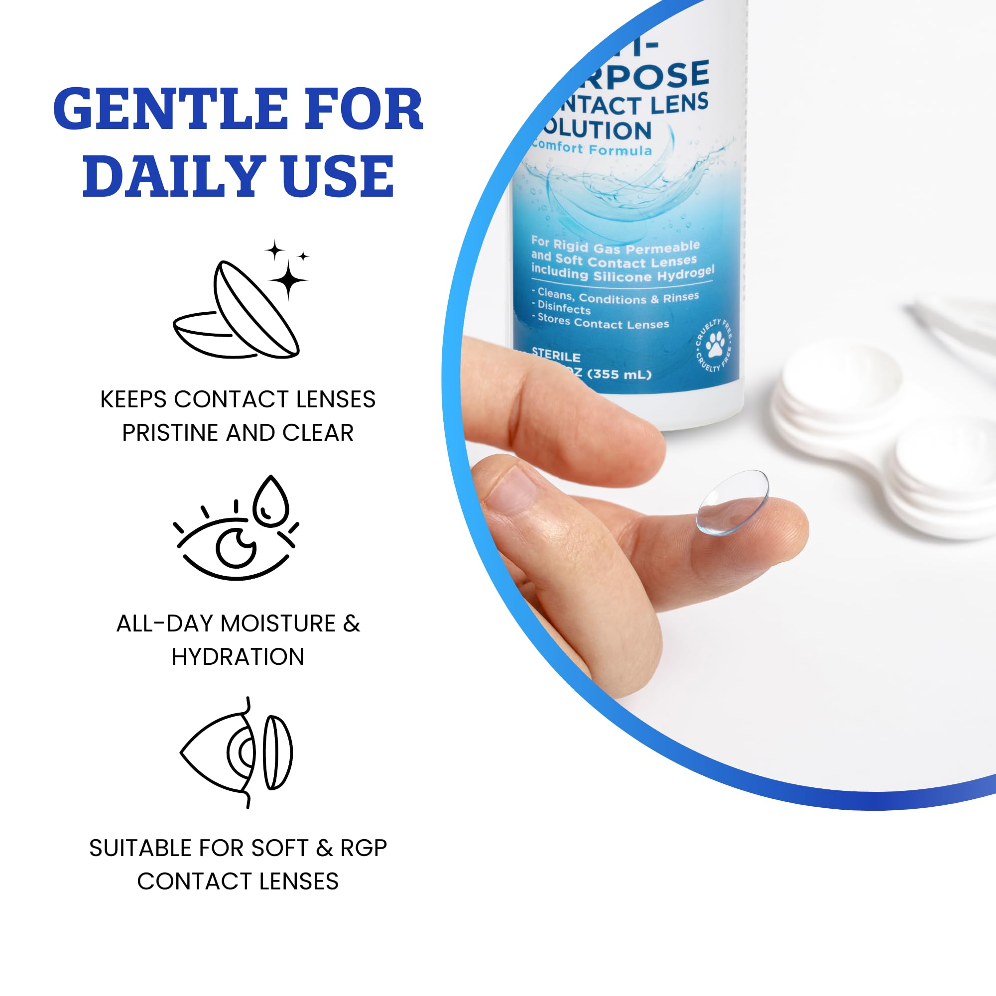 Spill-proof Clear Conscience bottle with label