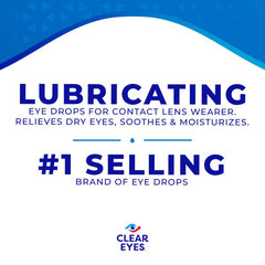 Box and bottle of Clear Eyes Contact Lens Relief 0.50 oz