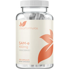 Clear Formulas SAM-e 400mg bottle label