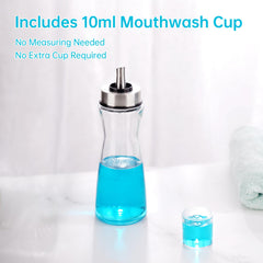 Transparent high-quality glass bottle