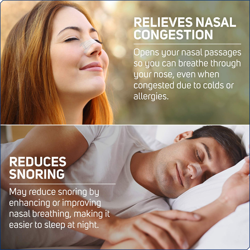 Clear Passage nasal strip used during exercise to support comfortable nasal airflow