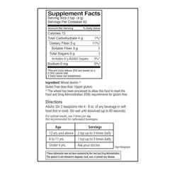 8.6 oz (248 g) bottle labeled Quality Choice Clear Prebiotic Fiber Powder