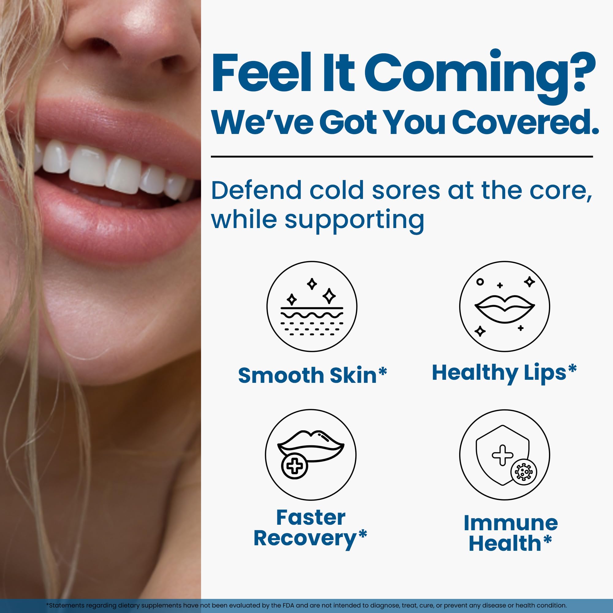 Vitamin C enriched formula for immune support and lip health.