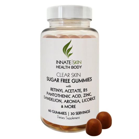Bottle of Clear Skin Acne Gummies