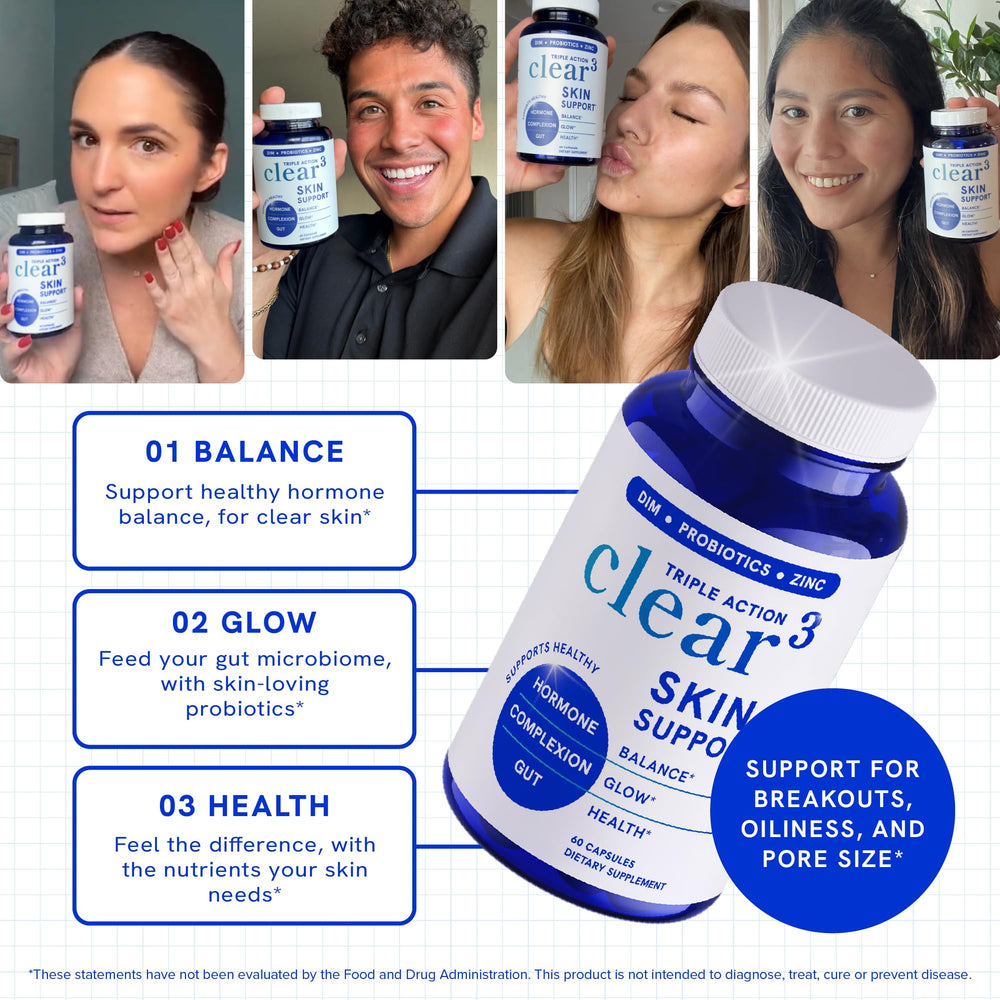 Ingredients chart for Clear Skin Supplement