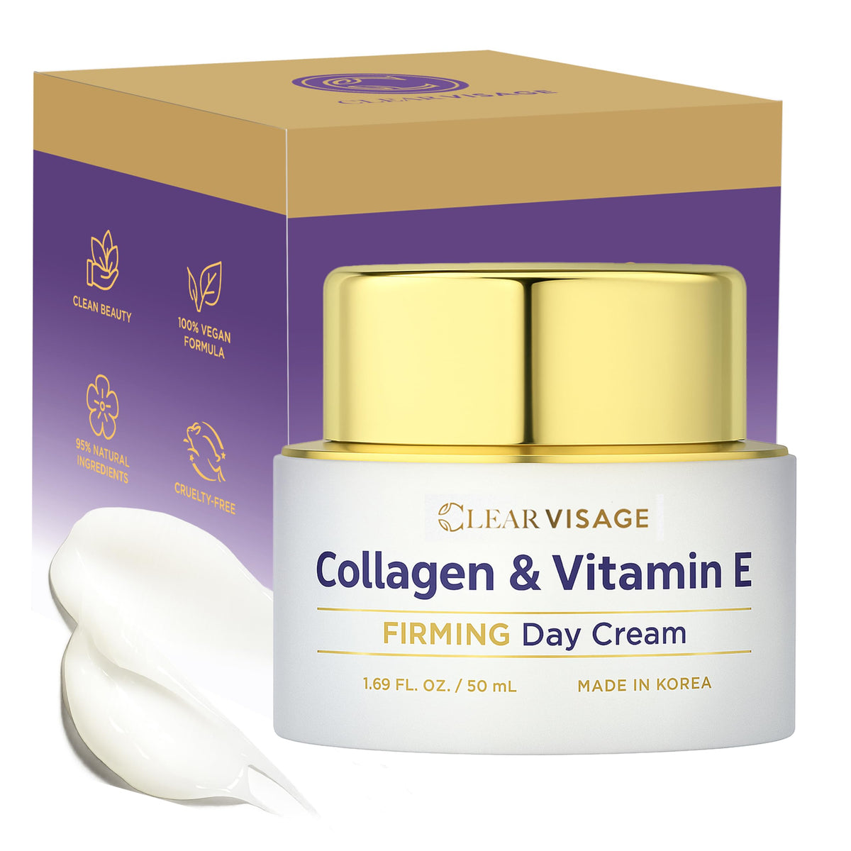Clear Visage moisturizer bottle ready for daily hydration and skincare routine