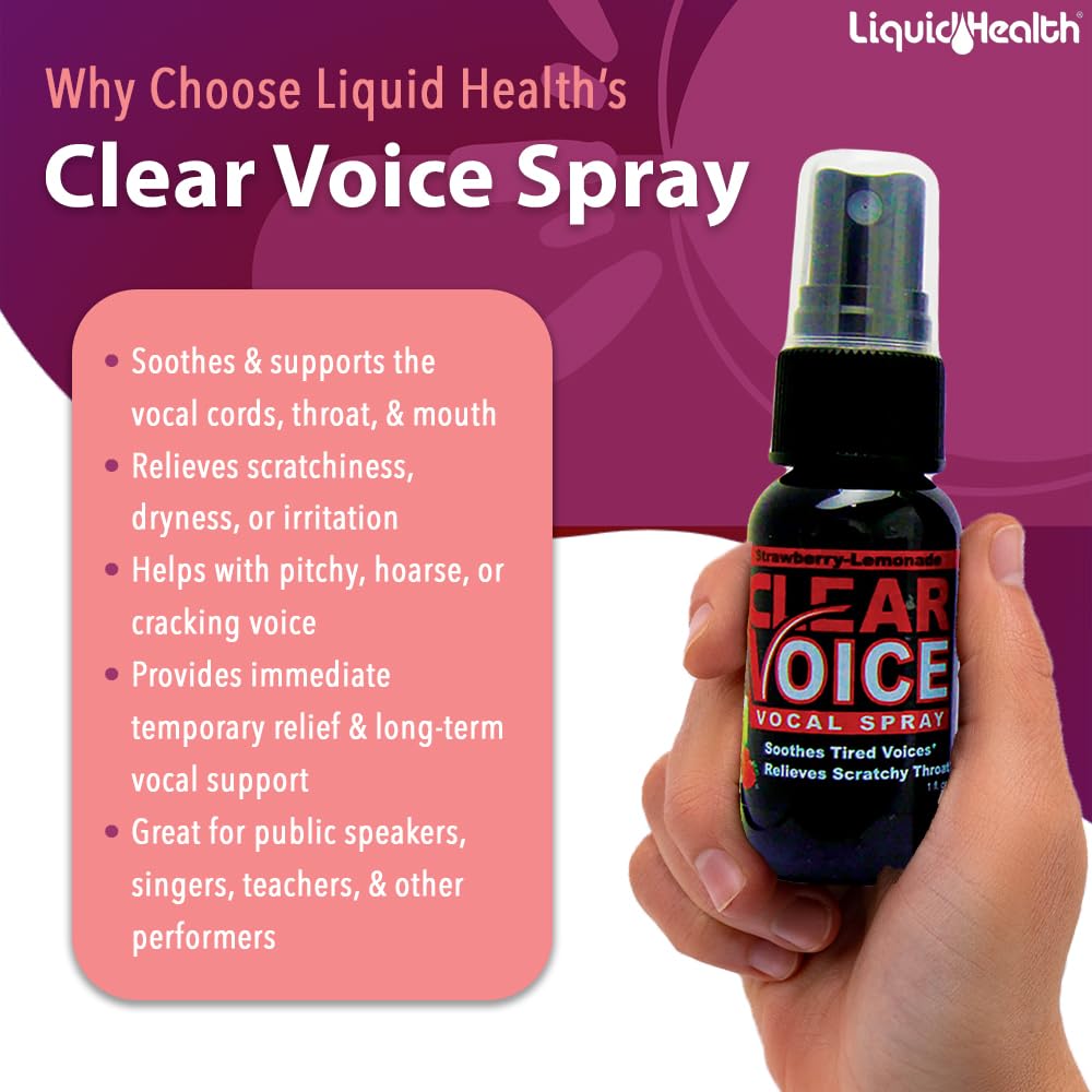Herbal ingredients of Clear Voice throat spray including Tylophora, Osha Root, Aloe Vera, Marjoram