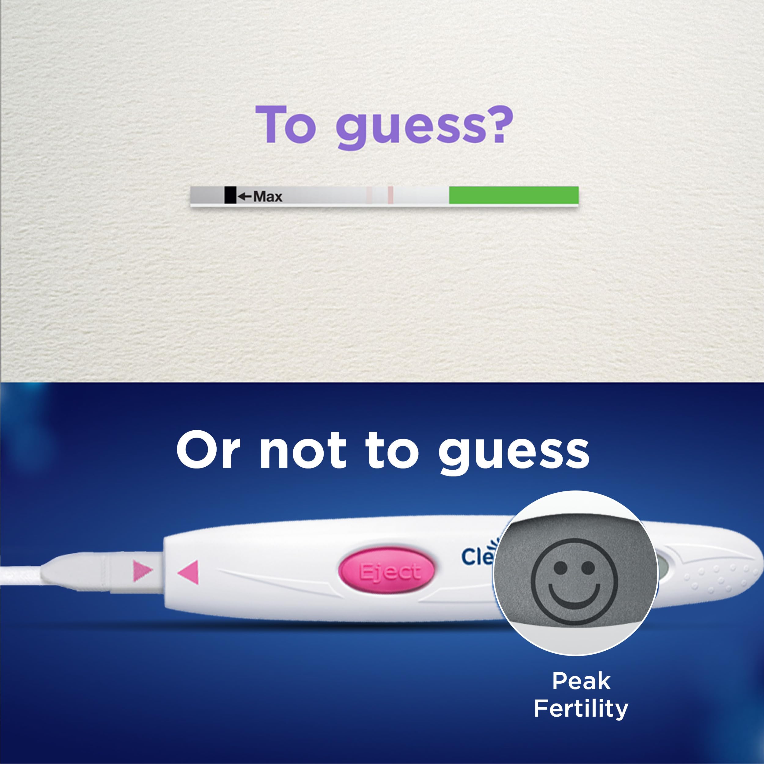 Mobile app screen showing fertility predictions