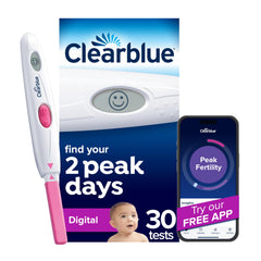 Clearblue Digital Ovulation Test kit with 1 reader and 30 test sticks