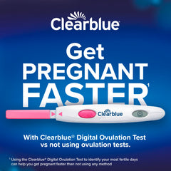 Digital reader displaying a smiley face indicating peak fertility