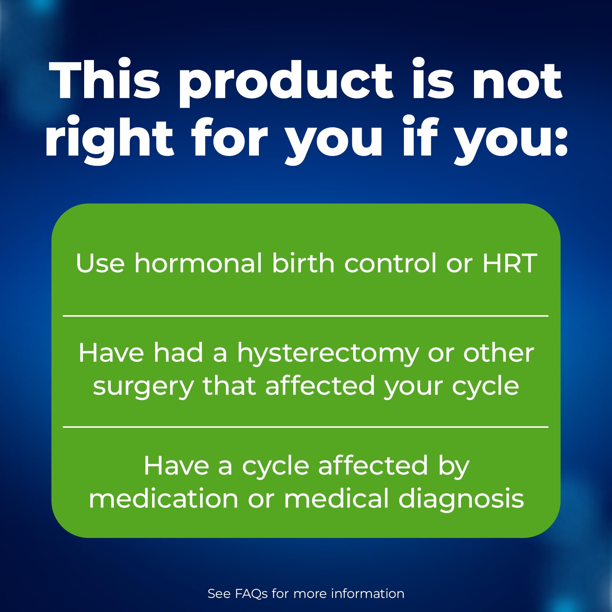 Clearblue me diagram explaining FSH tests and menopause stages