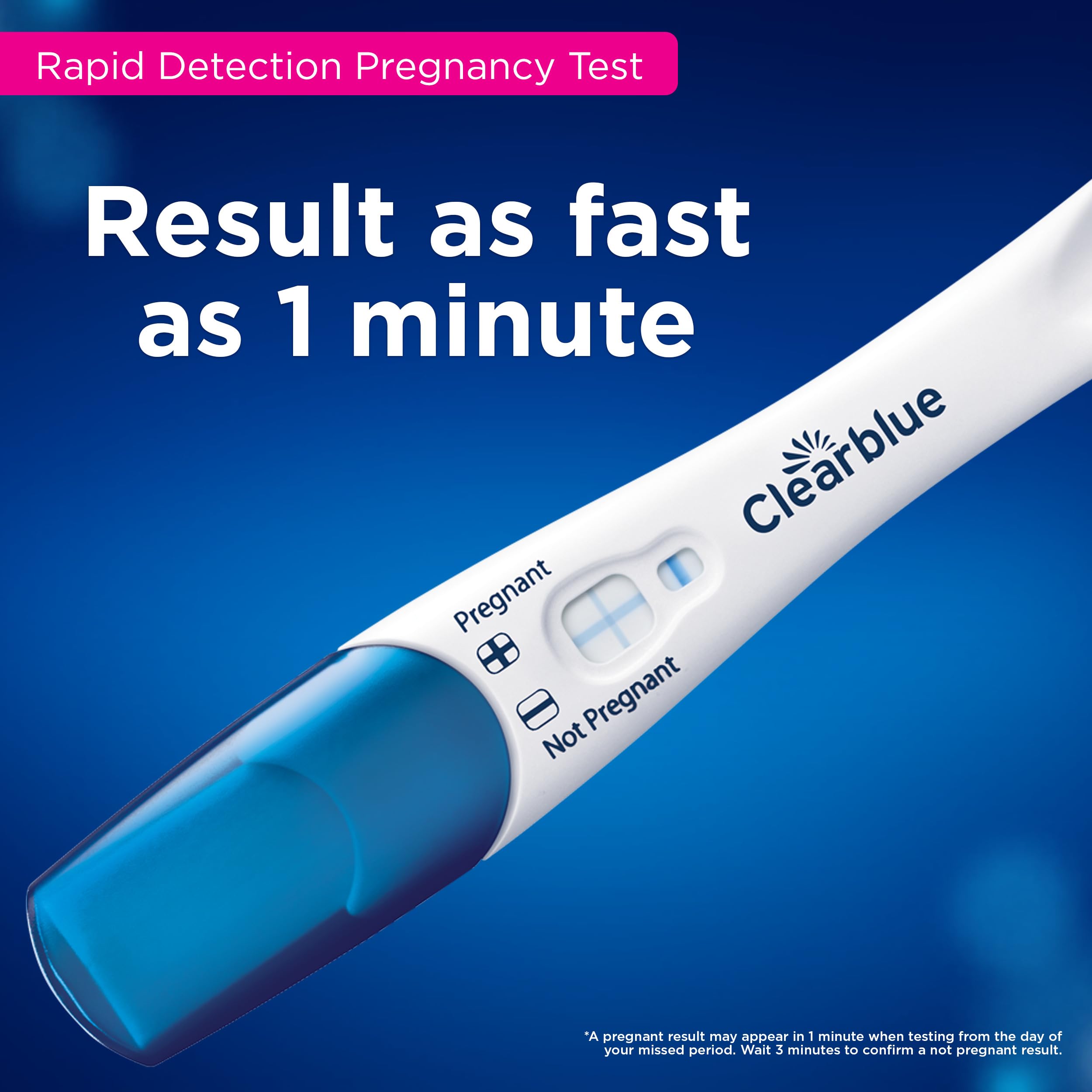 Close-up of Clearblue ovulation test stick 4