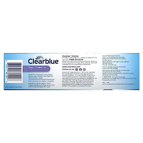 Close-up of Clearblue ovulation test stick 7