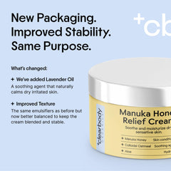 Clearbody Organics Manuka Honey Cream being applied to hand for dry skin