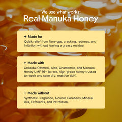 Bowl of natural ingredients for Clearbody Organics Manuka Honey Cream
