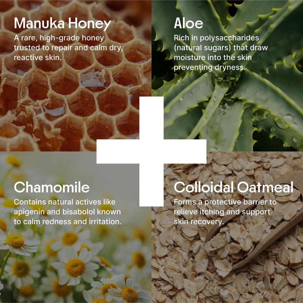 Clearbody Organics Manuka Honey Cream non-greasy finish for daytime use.
