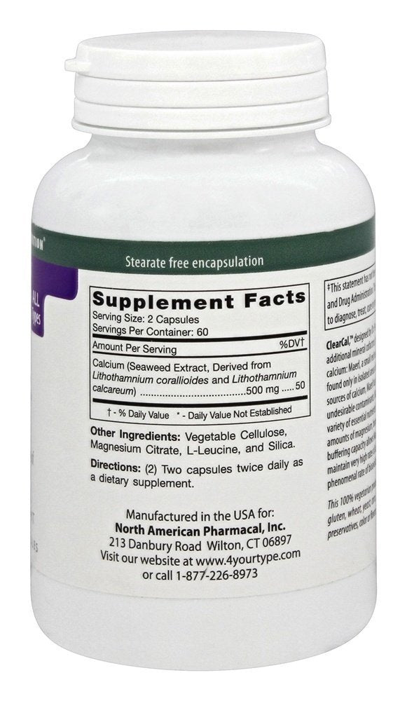 Packaging of ClearCal 120 vcaps supplement