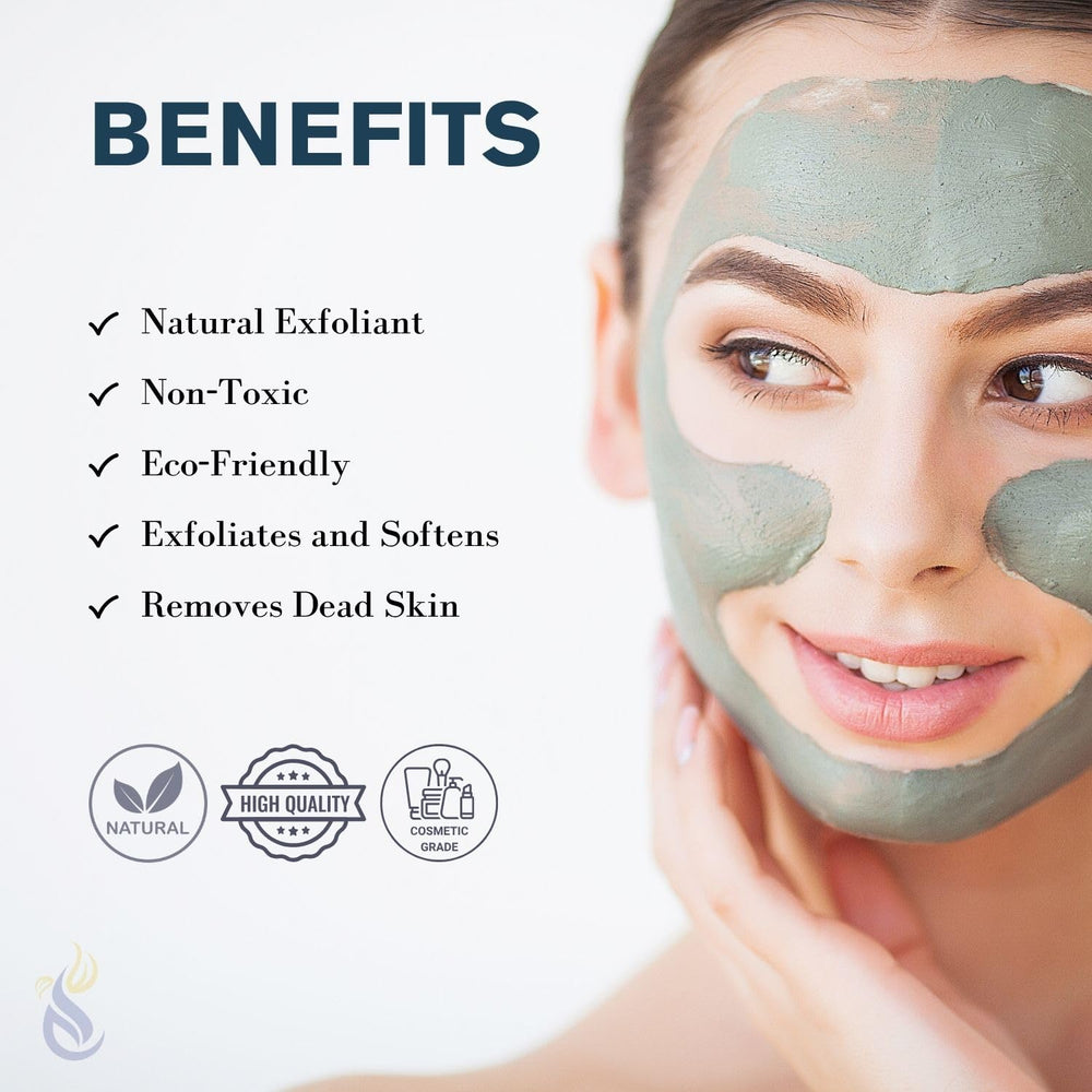 Closeup of fine-grain pumice powder, ideal for gentle facial scrubs.