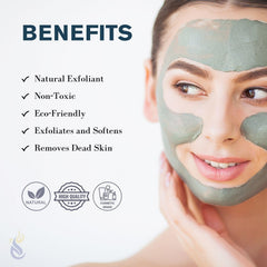 Closeup of fine-grain pumice powder, ideal for gentle facial scrubs.