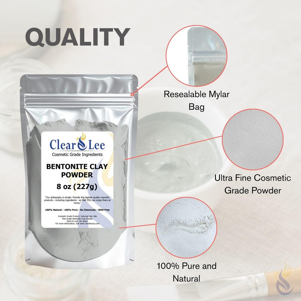 ClearLee clay powder blends into body wraps for oil control and smooth skin.