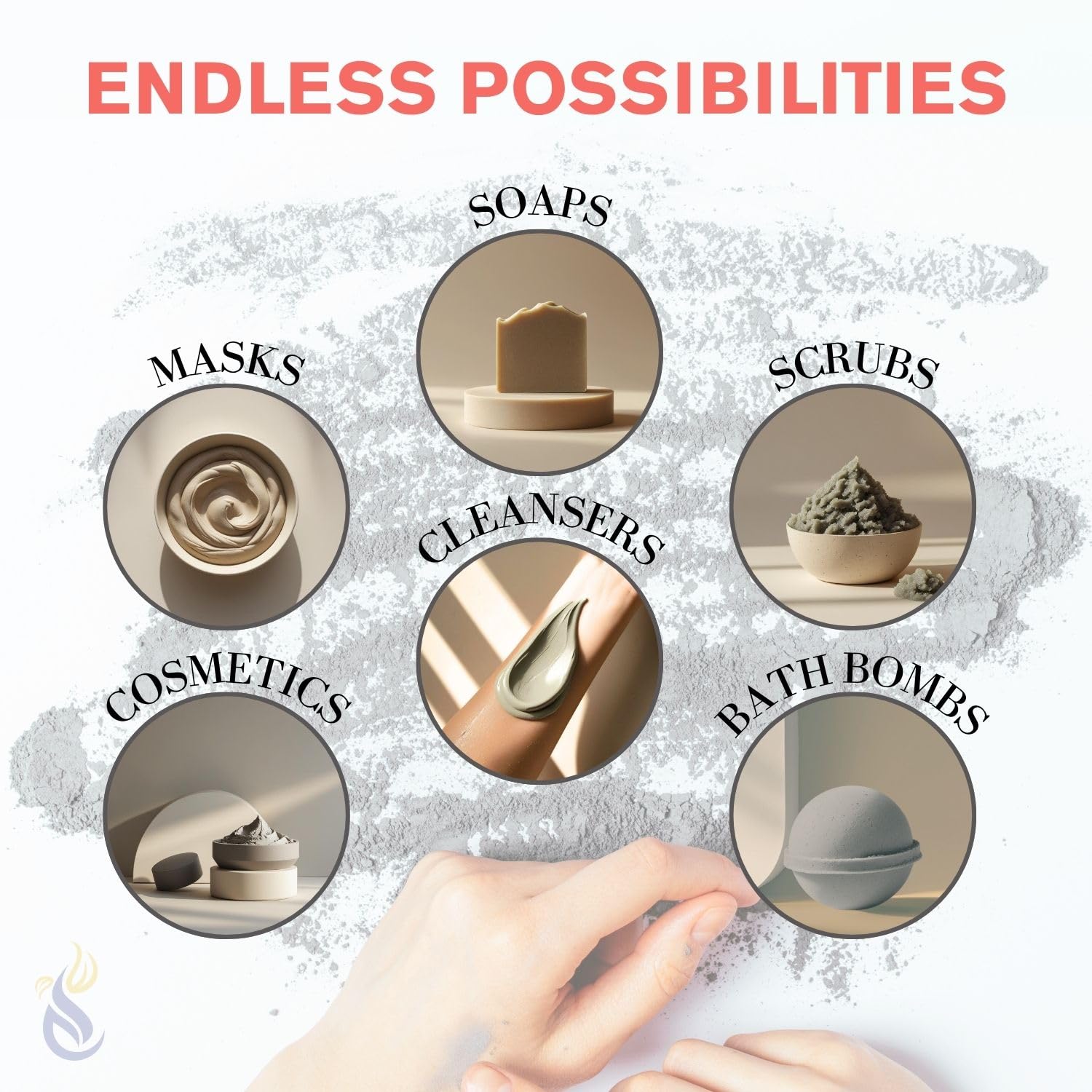 ClearLee clay powder can be used for scalp detox and hair routines.