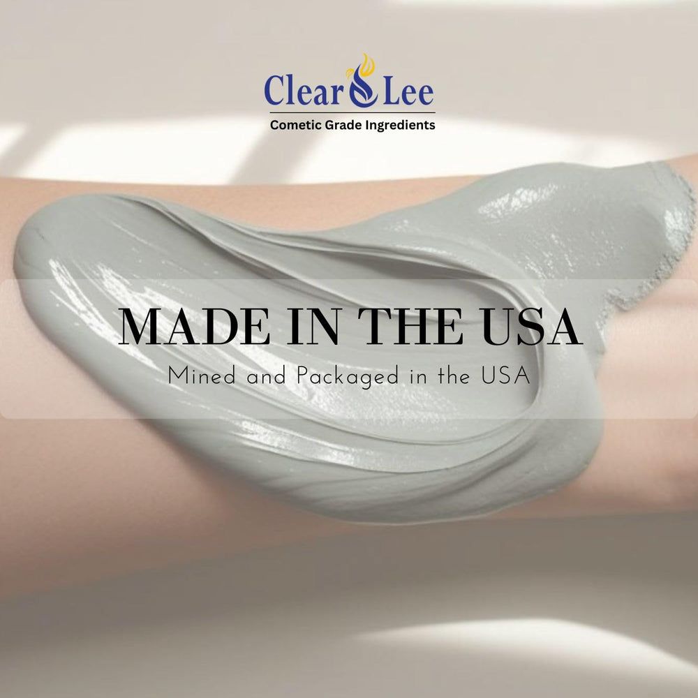ClearLee bentonite clay powder enhances at-home spa with refreshed skin.