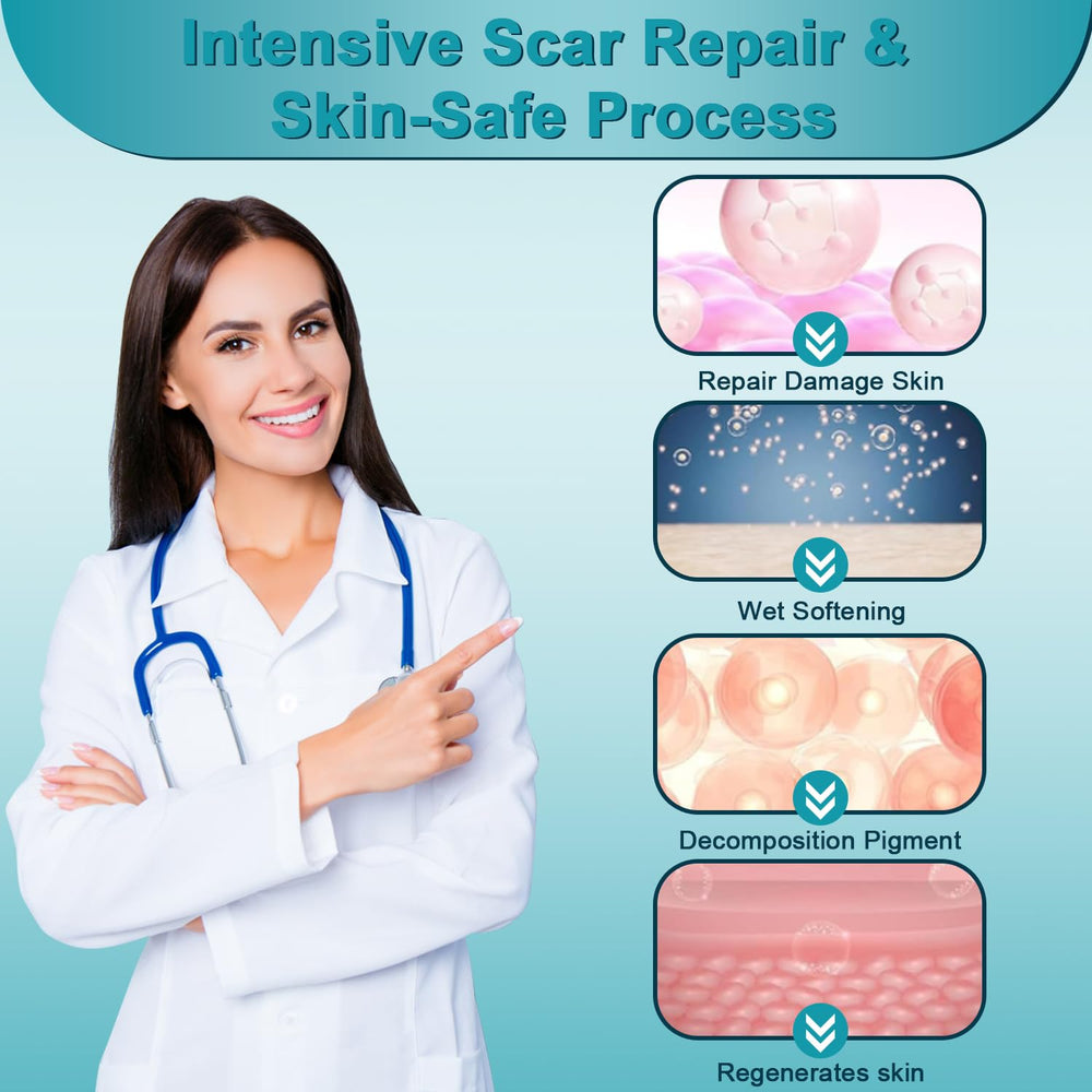 ClearPiny Scar Cream gel texture emphasizing easy absorption and light feel.