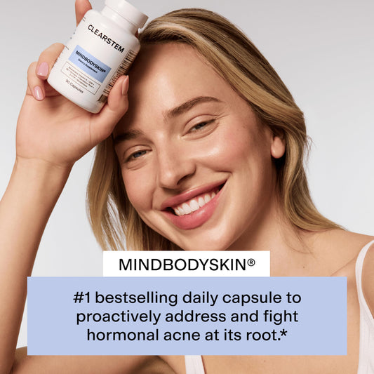 MINDBODYSKIN capsules in a scoop