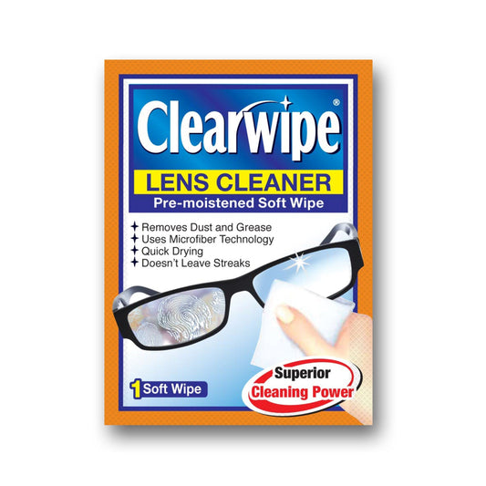 Close-up of a pre-moistened microfiber wipe