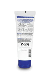 Back view showing ingredients and usage directions on a 4oz tube