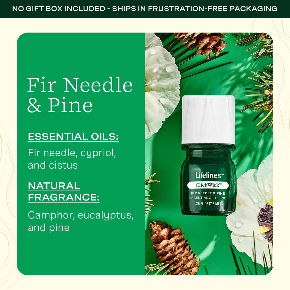 Lifelines diffuser base with ClickWick bottle inserted