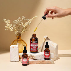 Cliganic Borage Seed Oil usage setup implies multi-use on skin and hair.